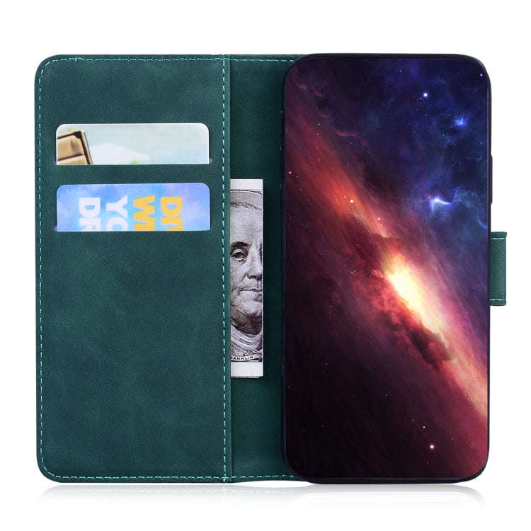 For Honor 200 Pro Tiger Embossing Pattern Flip Leather Phone Case(Green)