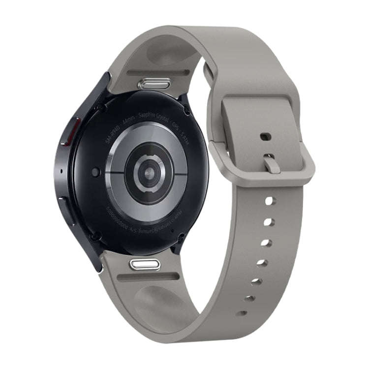 For Samsung Galaxy Watch 6 Solid Color Quick Release Silicone Watch Band(Grey)