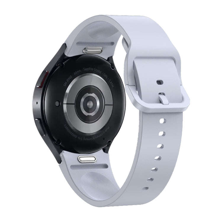 For Samsung Galaxy Watch 6 Solid Color Quick Release Silicone Watch Band(Light Grey)