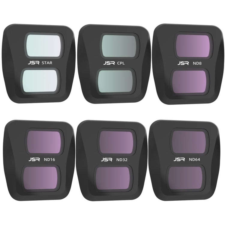 For DJI Air 3 JSR KB Series Drone Lens Filter, Filter:6 in 1 STAR CPL ND
