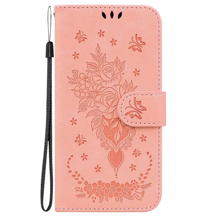 For OnePlus Nord 4 Butterfly Rose Embossed Leather Phone Case(Pink)