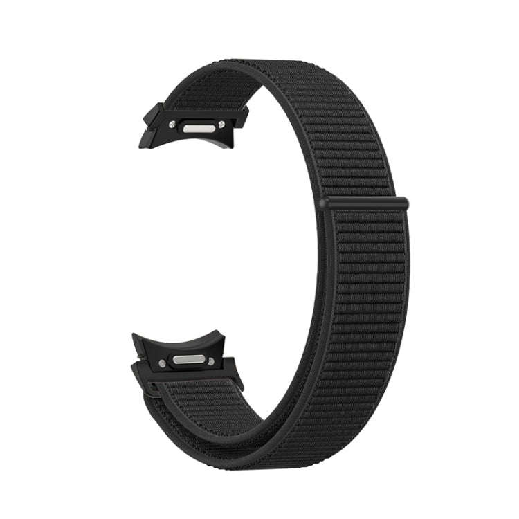 For Samsung Galaxy Watch  7 / 6 Woven Nylon Loop Watch Band(Black)