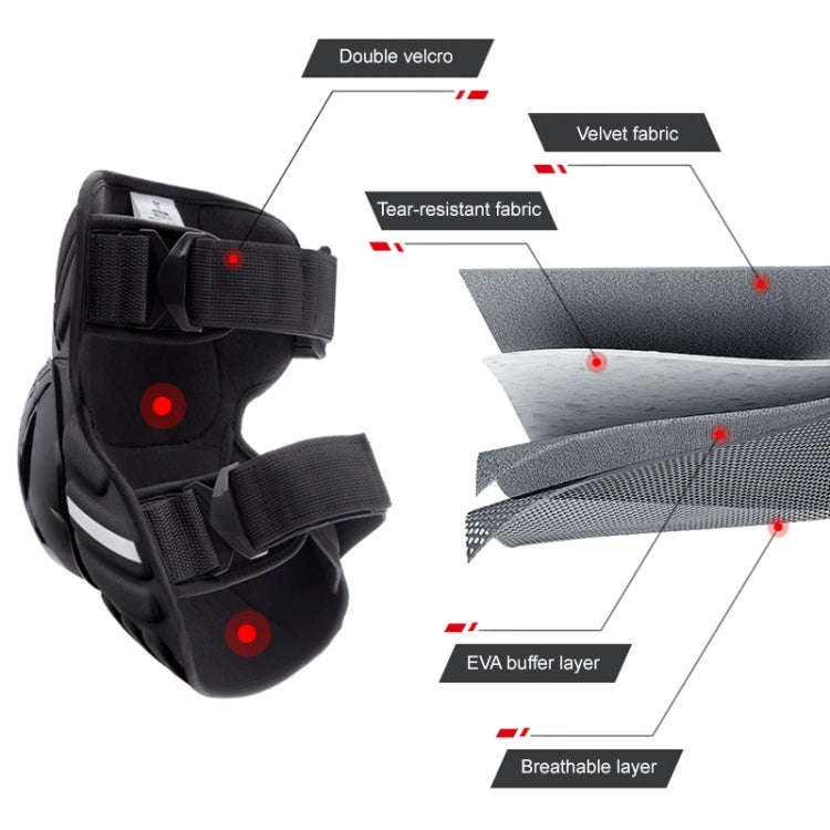 Motolsg MT03 Motorcycle Bicycle Riding Protective Gear 2 in 1 Knee Pads
