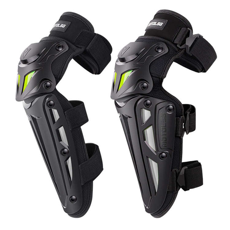 Motolsg MT-05 Motorcycle Bicycle Riding Protective Gear 2 in 1 Knee Pads(Yellow Grey)