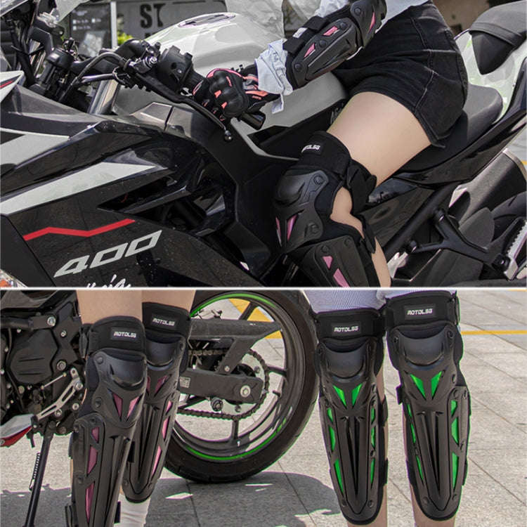 Motolsg MT-05 Motorcycle Bicycle Riding Protective Gear 4 in 1 Elbow Pads(Pink)