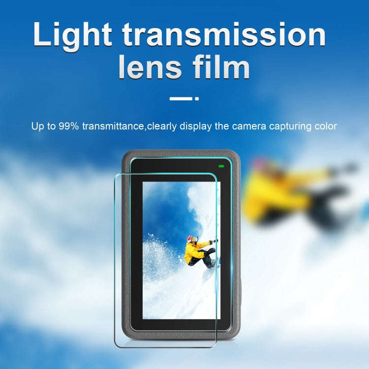 For DJI Osmo Action 4 STARTRC 3 in 1 Lens Protector Front and Rear Screen Tempered Glass Films(2 ...