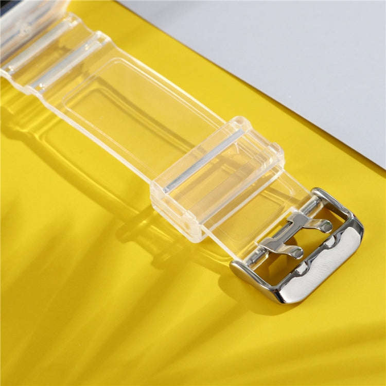 For Apple Watch Series 7 45mm / 6 & SE & 5 & 4 44mm / 3 & 2 & 1 42mm Transparent TPU Integrated W...