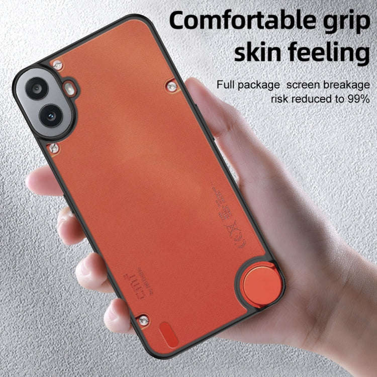 For Nothing CMF Phone 1 Armor Clear TPU Hard PC Phone Case(Matte Black)