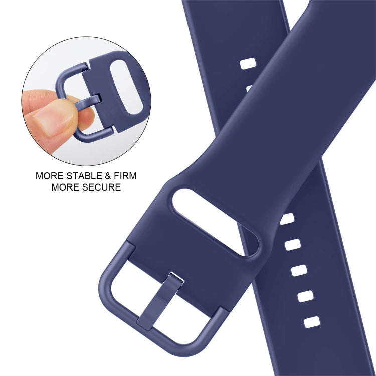 For Apple Watch Ultra 49mm Pin Buckle Silicone Watch Band(Violet Gray)