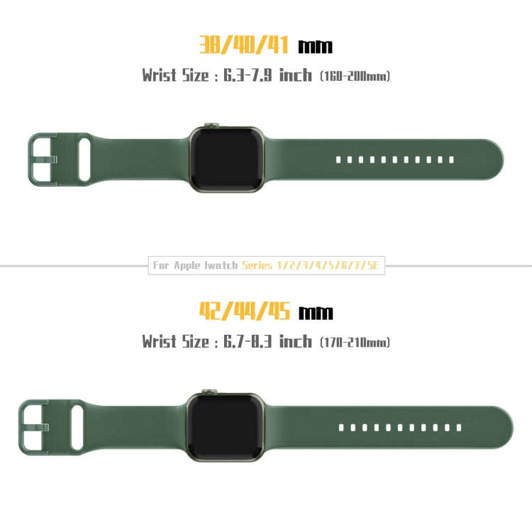 For Apple Watch Series 7 41mm Pin Buckle Silicone Watch Band(Clover)