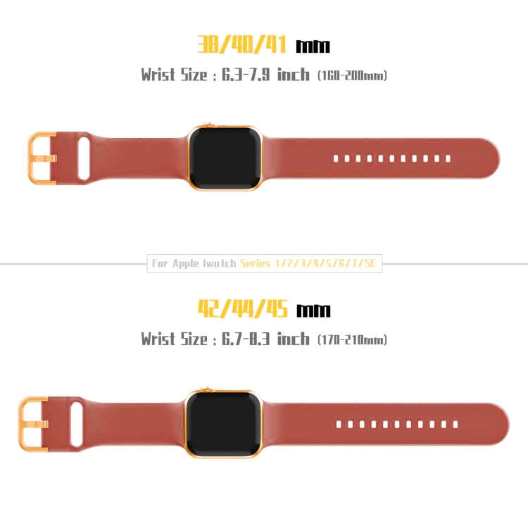 For Apple Watch SE 40mm Pin Buckle Silicone Watch Band(Coral)