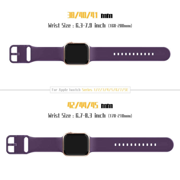 For Apple Watch Ultra 2 49mm Pin Buckle Silicone Watch Band(Dark Purple)