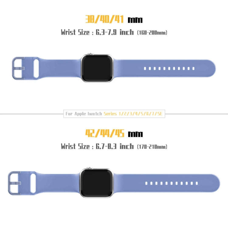 For Apple Watch Series 9 45mm Pin Buckle Silicone Watch Band(Cyan Blue)
