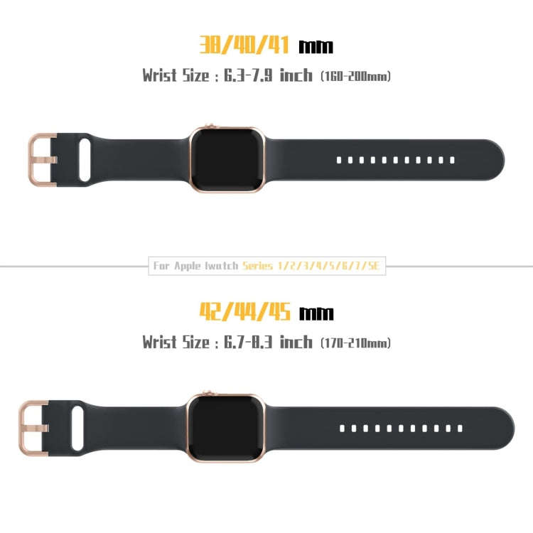For Apple Watch SE 2023 44mm Pin Buckle Silicone Watch Band(Dark Grey)