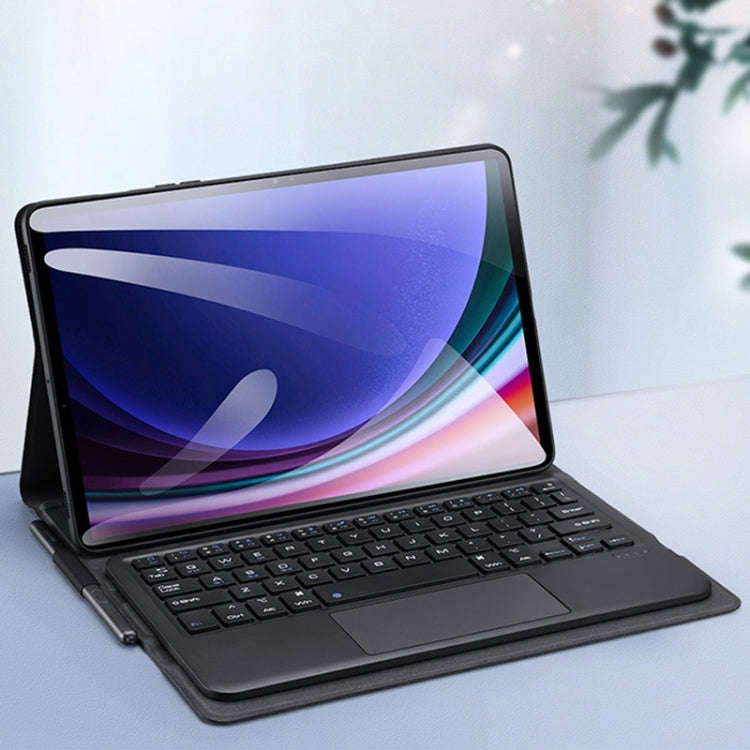 For Samsung Galaxy Tab S9 / S9 FE DUX DUCIS TK Series Wireless Bluetooth Keyboard Tablet Case(Black)