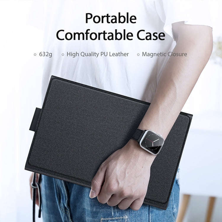For Samsung Galaxy Tab S9 / S9 FE DUX DUCIS TK Series Wireless Bluetooth Keyboard Tablet Case(Black)