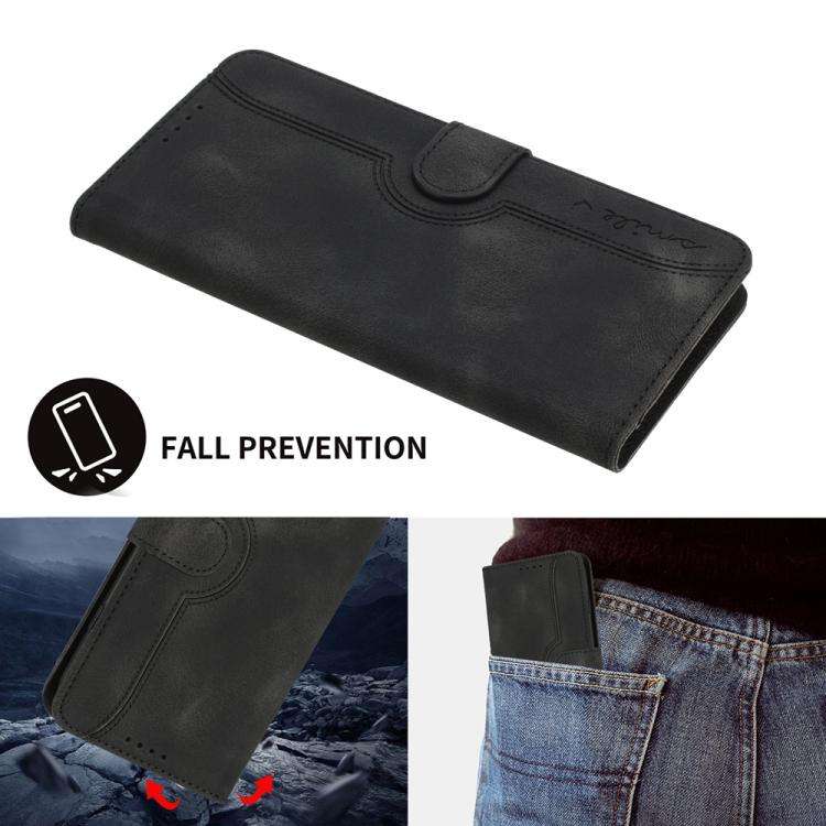 For Motorola Moto G Stylus 5G 2025 Heart Pattern Skin Feel Leather Phone Case(Black)