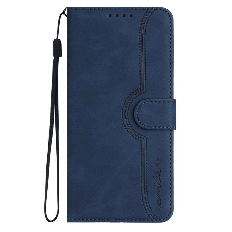 For Motorola Edge 60 Fusion / Edge 5G 2025 Heart Pattern Skin Feel Leather Phone Case(Royal Blue)