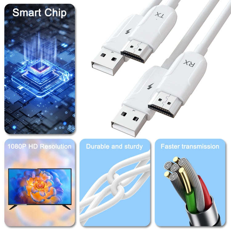 THT-020-08 4 in 1 HDMI Transmitter Wireless Screen Sharer Set(White)