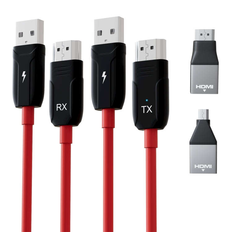 THT-020-8 4 in 1 HDMI Transmitter Wireless Screen Sharer Set(Black)