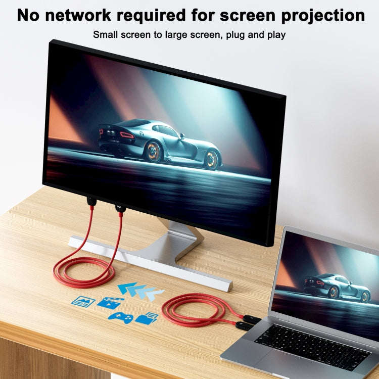 THT-020-8 4 in 1 HDMI Transmitter Wireless Screen Sharer Set(Black)