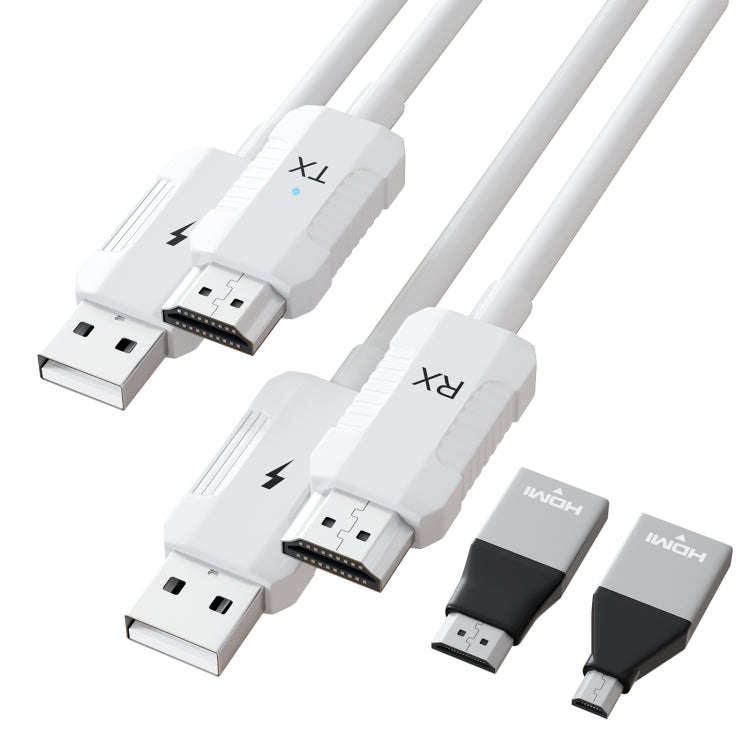 THT-020-8-1 4 in 1 HDMI Transmitter Wireless Screen Sharer Set(White)