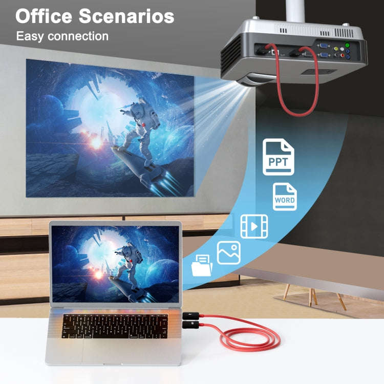 THT-020-8-2 4 in 1 HDMI Transmitter Wireless Screen Sharer Set(Black)