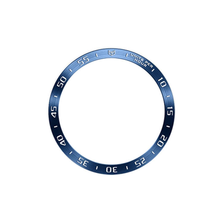 For Samsung Galaxy Watch6 Classic 43mm A Style Smart Watch Steel Ring Protective Frame(Blue)