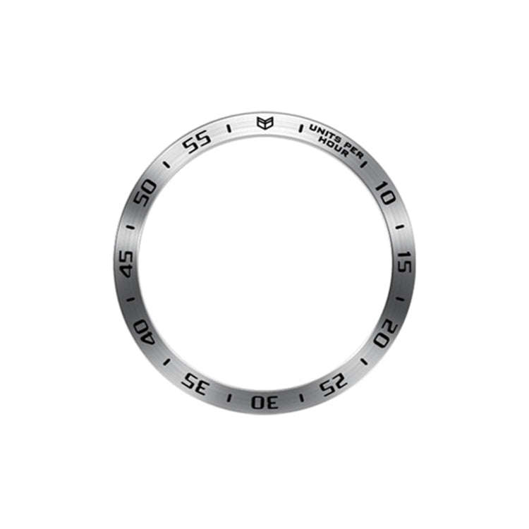 For Samsung Galaxy Watch6 Classic 47mm A Style Smart Watch Steel Ring Protective Frame(Silver)