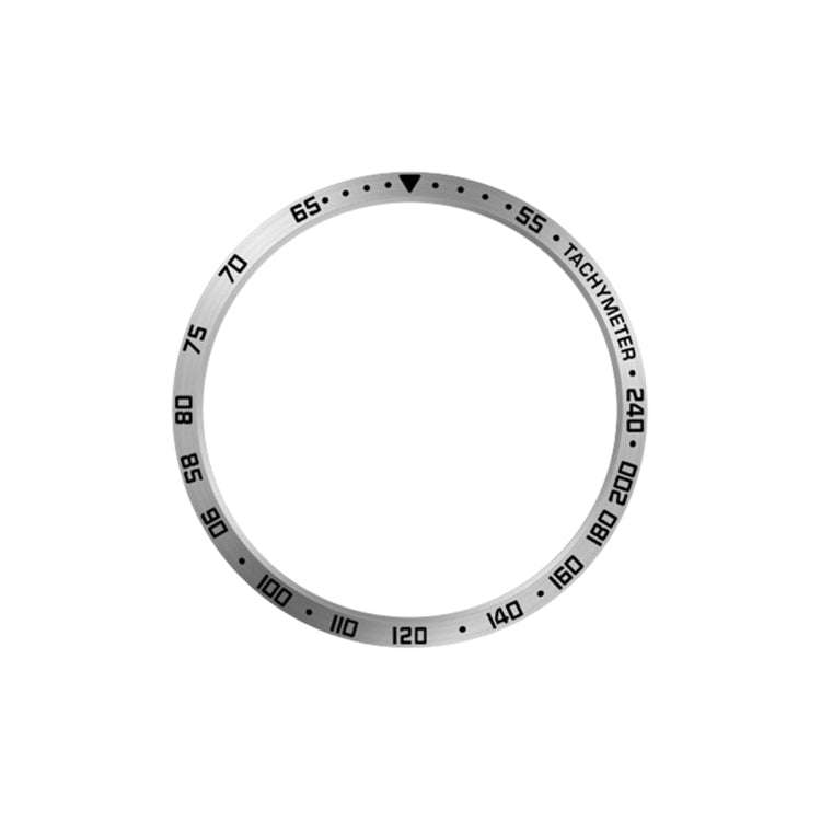 For Samsung Galaxy Watch6 Classic 47mm E Style Smart Watch Steel Ring Protective Frame(Silver)