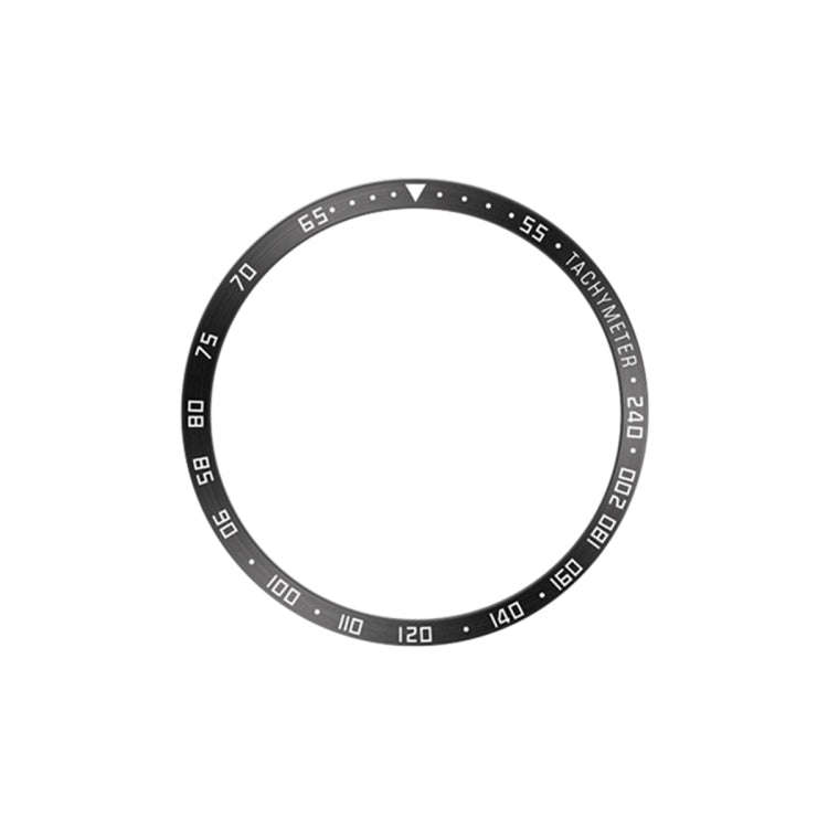 For Samsung Galaxy Watch6 Classic 43mm E Style Smart Watch Steel Ring Protective Frame(Black)