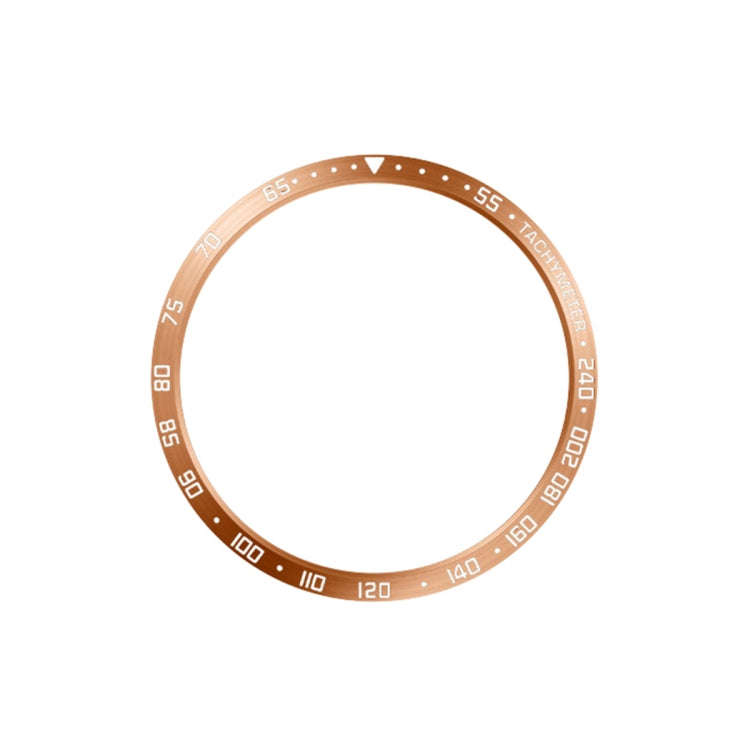 For Samsung Galaxy Watch6 Classic 43mm E Style Smart Watch Steel Ring Protective Frame(Rose Gold)