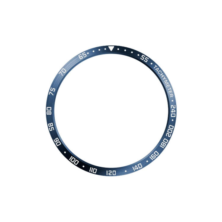 For Samsung Galaxy Watch6 Classic 43mm E Style Smart Watch Steel Ring Protective Frame(Blue)