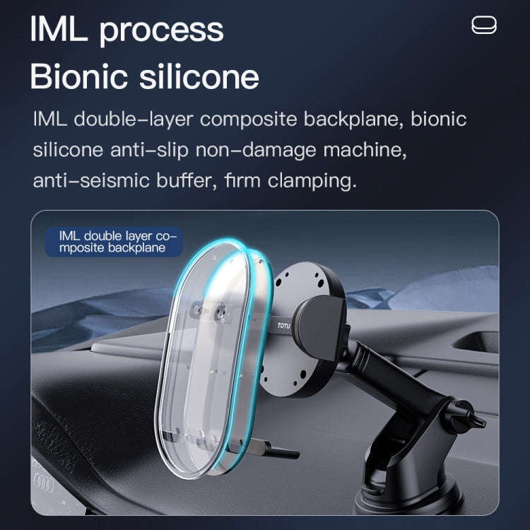 TOTU DCTS-019 Ming Series Car Holder, Suction Cup Version(Translucent Black)