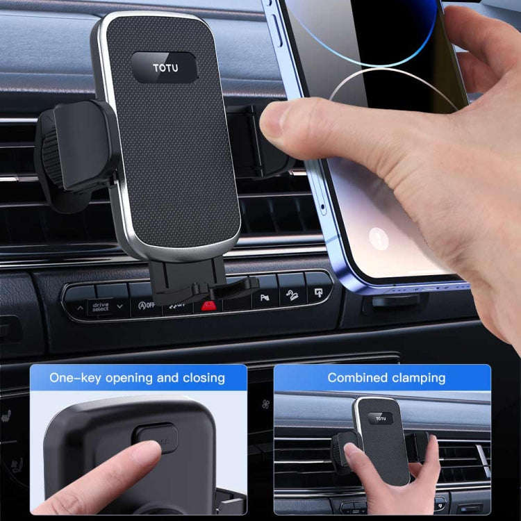 TOTU CH-5 One-Touch Locking Car Holder, Suction Cup Version(Black)