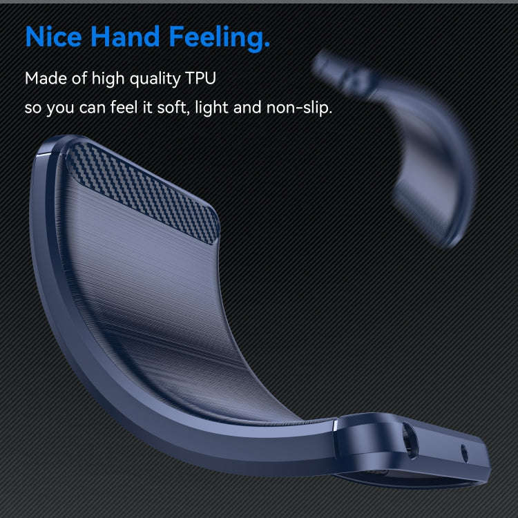 For OnePlus Nord 4 Carbon Fiber Brushed Texture TPU Phone Case(Blue)