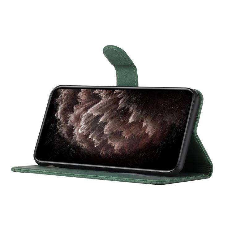 For Motorola Edge 60 Fusion / Edge 5G 2025 Cubic Skin Feel Flip Leather Phone Case(Green)