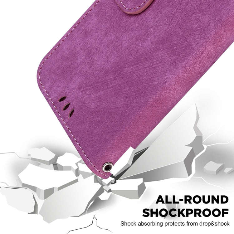 For Motorola Edge 2024 Little Tiger Embossed Leather Phone Case(Rose Red)