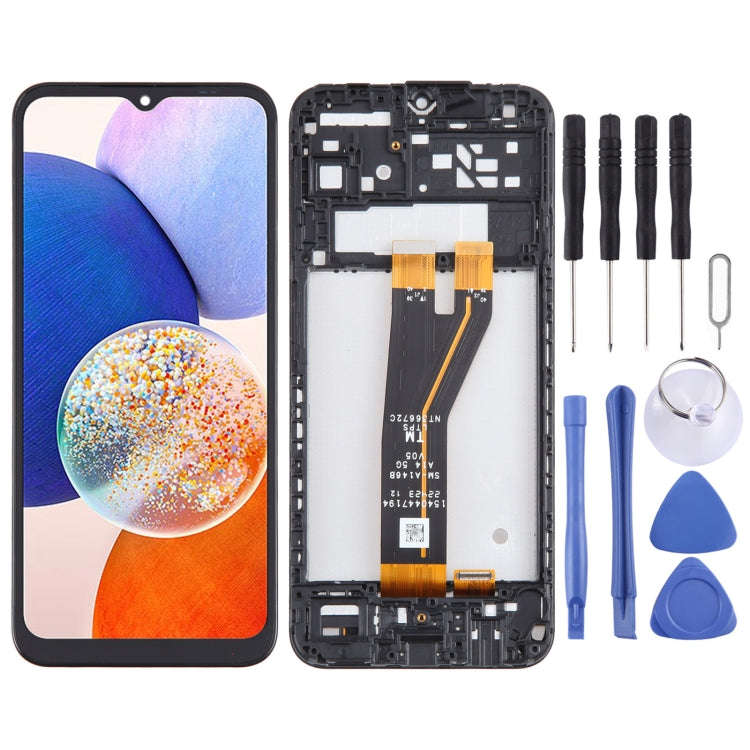 For Samsung Galaxy A14 5G SM-A146B Original LCD Screen Digitizer Full Assembly with Frame