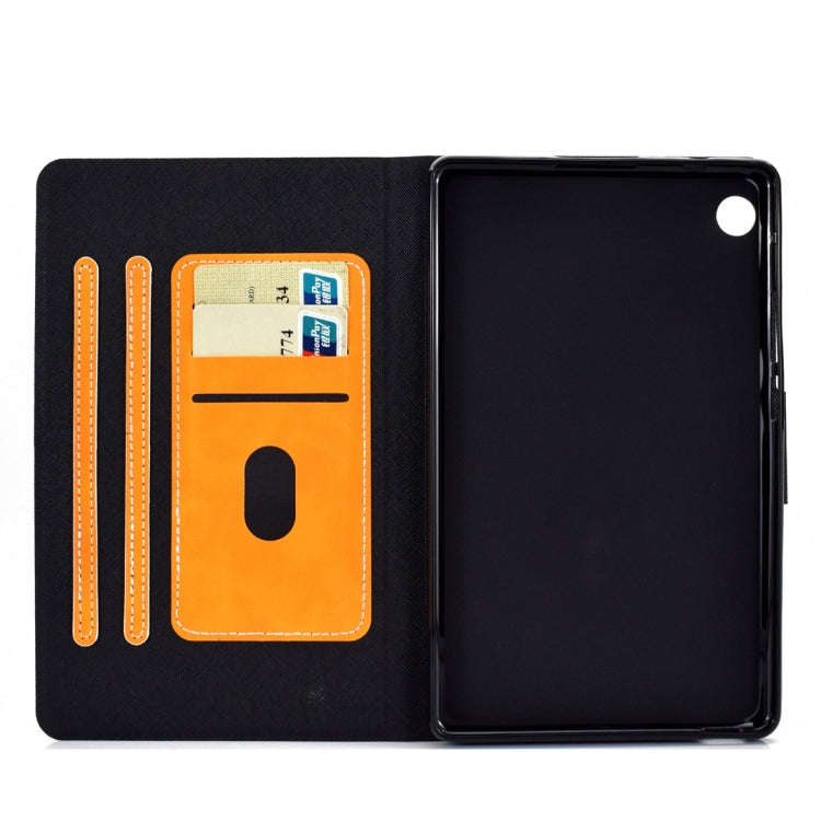 For Huawei MatePad T8 Cowhide Texture Horizontal Flip Leather Case with Holder & Card Slots & Sle...