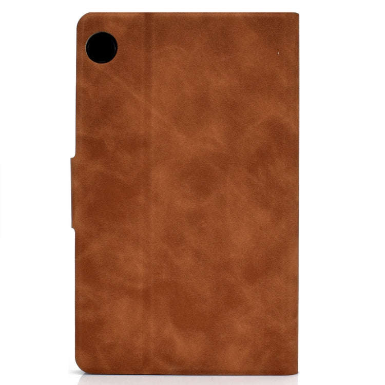 For Huawei MatePad T8 Cowhide Texture Horizontal Flip Leather Case with Holder & Card Slots & Sle...