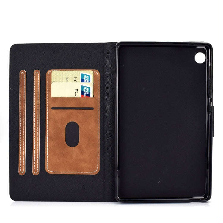For Huawei MatePad T8 Cowhide Texture Horizontal Flip Leather Case with Holder & Card Slots & Sle...