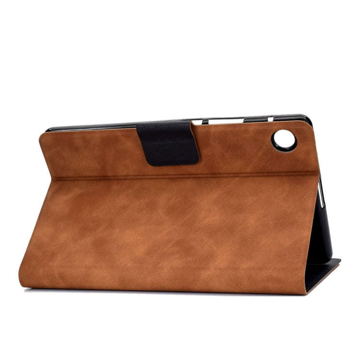 For Huawei MatePad T8 Cowhide Texture Horizontal Flip Leather Case with Holder & Card Slots & Sle...