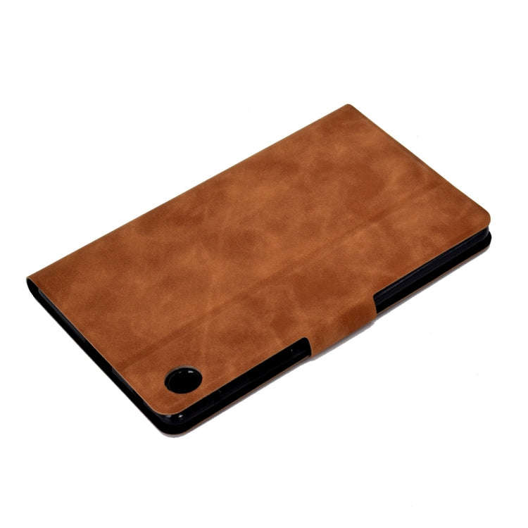 For Huawei MatePad T8 Cowhide Texture Horizontal Flip Leather Case with Holder & Card Slots & Sle...
