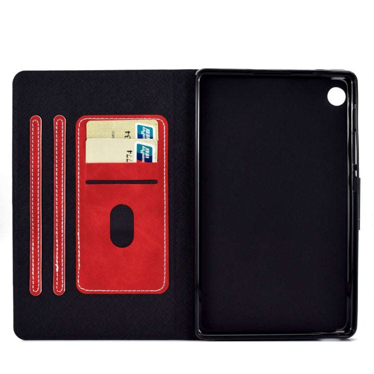 For Huawei MatePad T8 Cowhide Texture Horizontal Flip Leather Case with Holder & Card Slots & Sle...