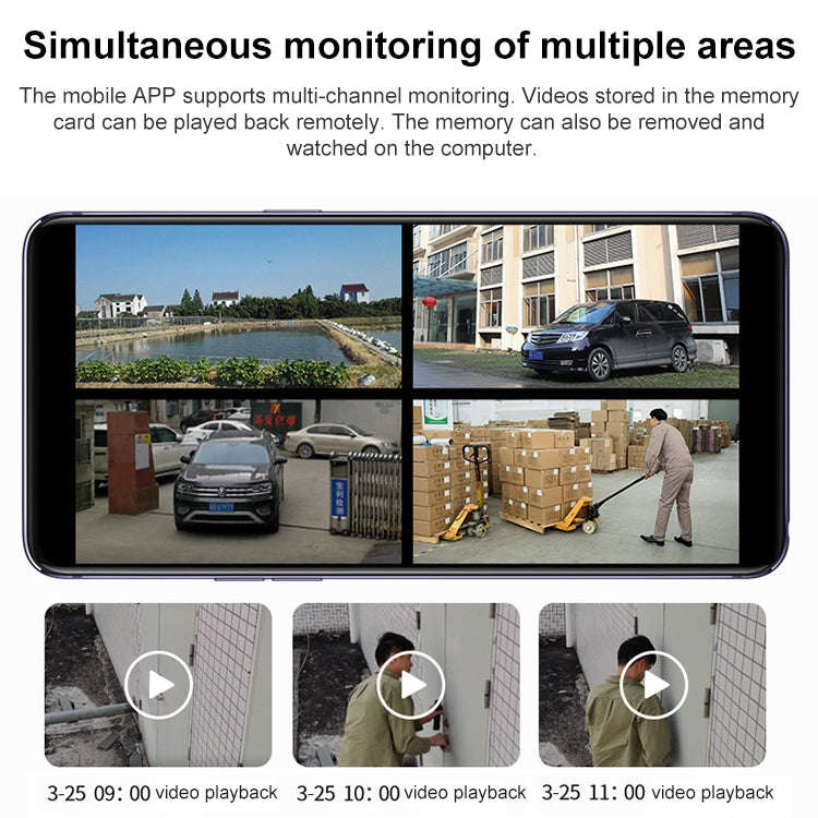 DF-3HBJ 8MP HD IP66 Waterproof Outdoor WiFi IP Camera Support  Dual Light Full Color, Plug:US Plug