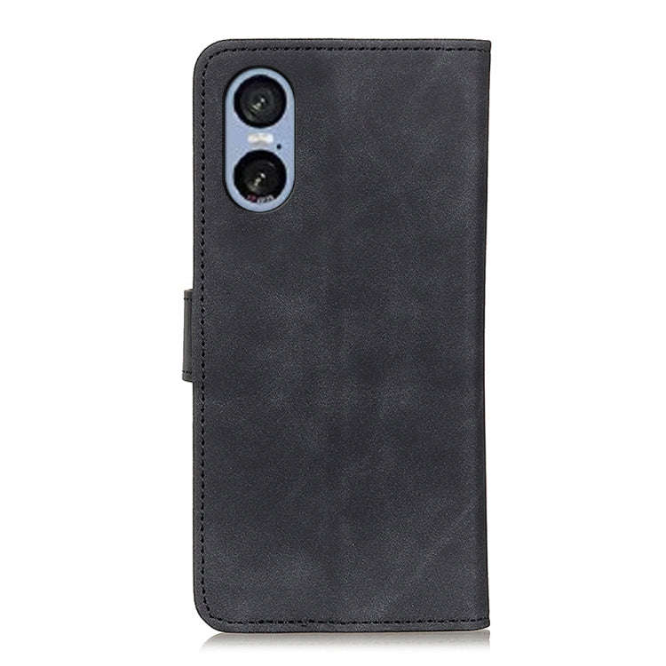 For Sony Xperia 5 VI KHAZNEH Retro Texture Horizontal Flip Leather Phone Case(Black)