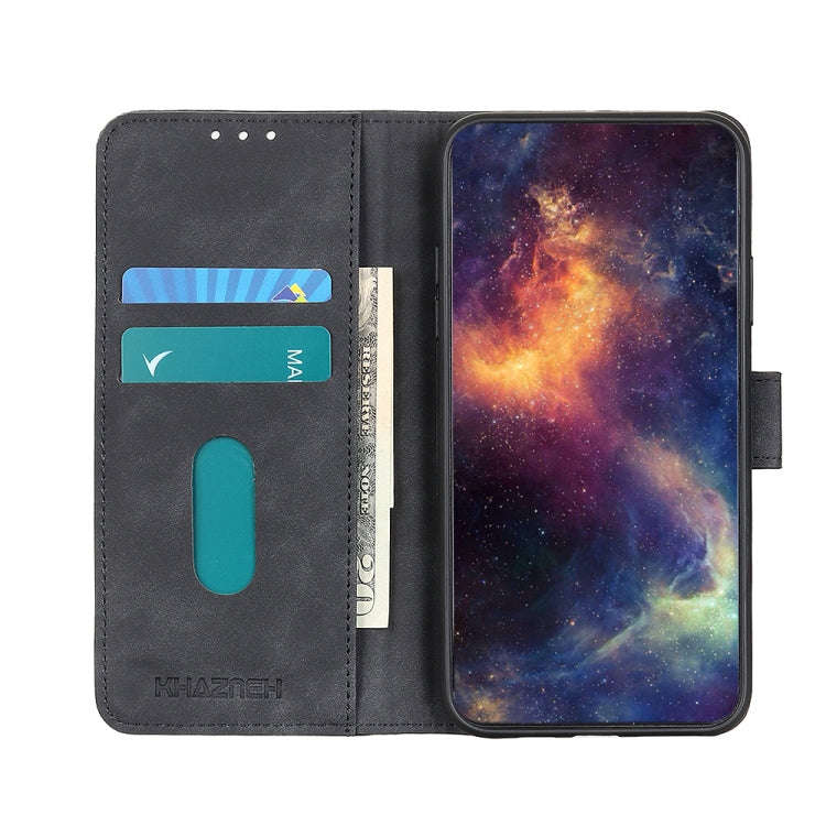 For Sony Xperia 5 VI KHAZNEH Retro Texture Horizontal Flip Leather Phone Case(Black)