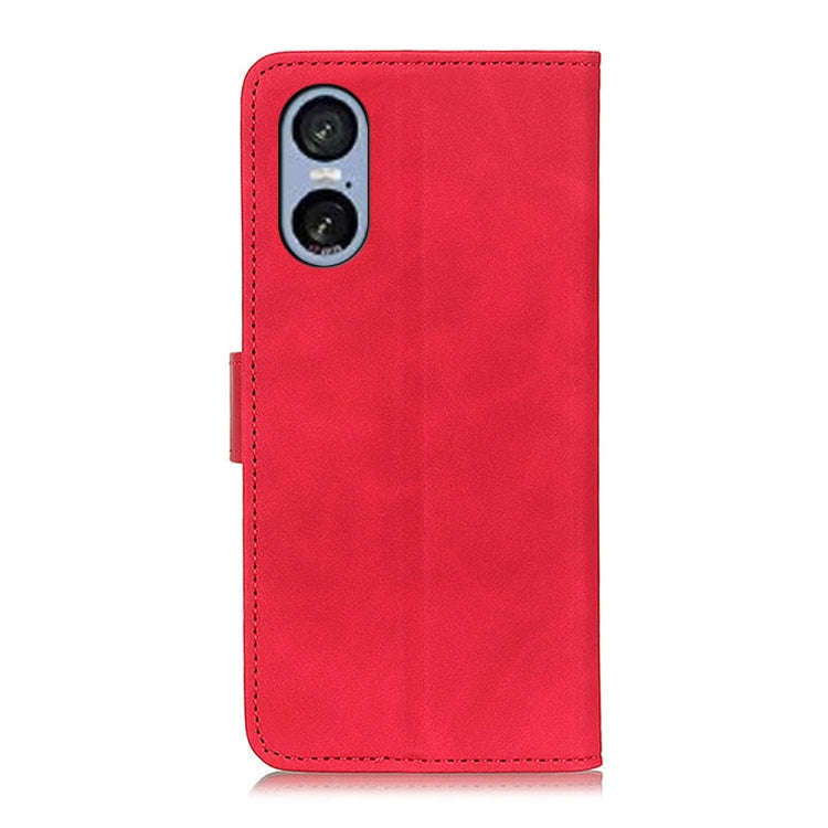 For Sony Xperia 5 VI KHAZNEH Retro Texture Horizontal Flip Leather Phone Case(Red)