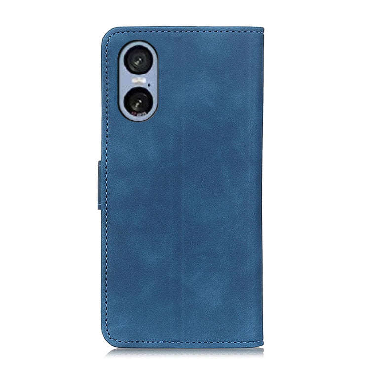 For Sony Xperia 5 VI KHAZNEH Retro Texture Horizontal Flip Leather Phone Case(Blue)